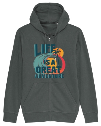 Life Is A Great Adventure Summer Anthracite