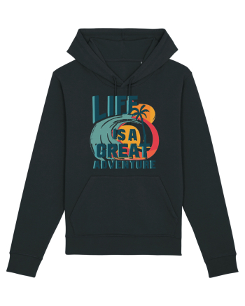 Life Is A Great Adventure Summer Black