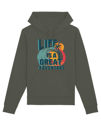 Life Is A Great Adventure Summer Khaki