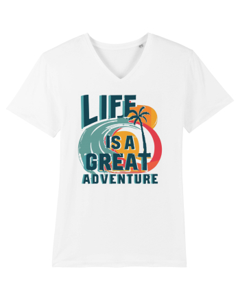 Life Is A Great Adventure Summer White