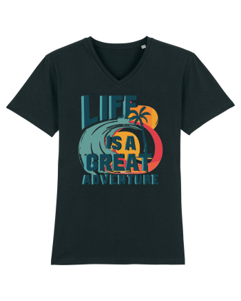Life Is A Great Adventure Summer Black