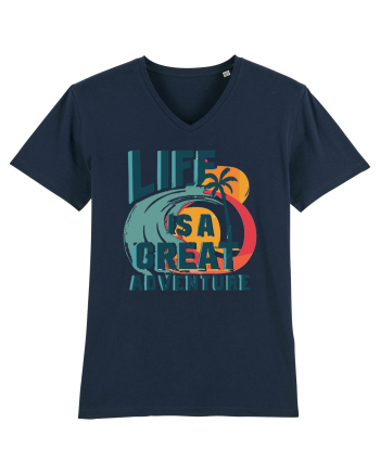 Life Is A Great Adventure Summer French Navy
