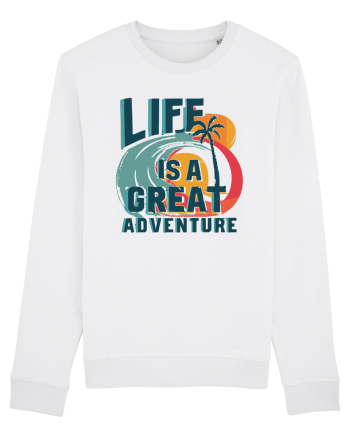 Life Is A Great Adventure Summer White