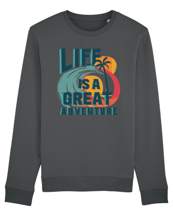Life Is A Great Adventure Summer Anthracite