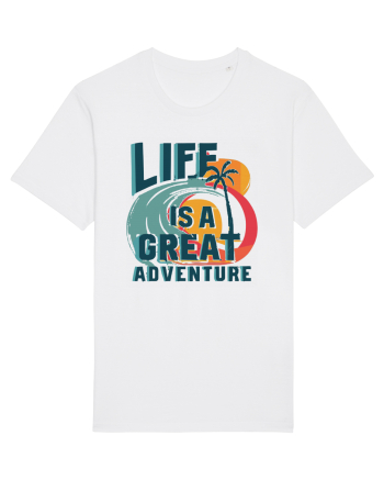 Life Is A Great Adventure Summer White