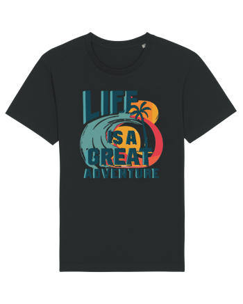 Life Is A Great Adventure Summer Black