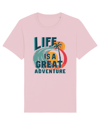 Life Is A Great Adventure Summer Cotton Pink