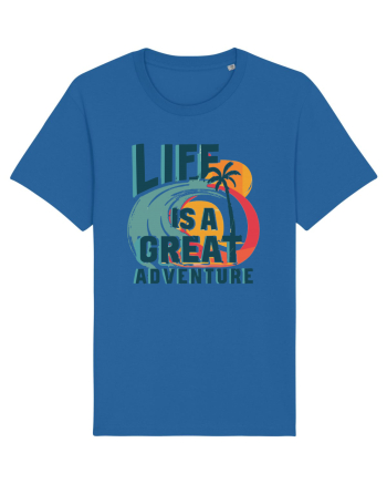 Life Is A Great Adventure Summer Royal Blue