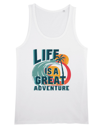 Life Is A Great Adventure Summer White