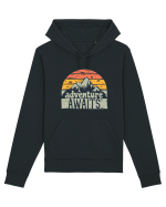 Adventure Awaits Retro Sunset Hanorac Unisex Drummer