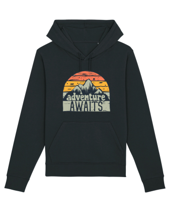 Adventure Awaits Retro Sunset Black