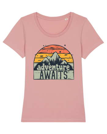 Adventure Awaits Retro Sunset Canyon Pink