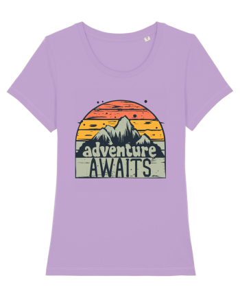 Adventure Awaits Retro Sunset Lavender Dawn