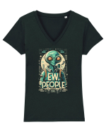 Ew People Alien Steampunk Style Tricou mânecă scurtă guler V Damă Evoker