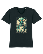 Ew People Alien Steampunk Style Tricou mânecă scurtă guler V Bărbat Presenter