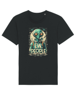 Ew People Alien Steampunk Style Tricou mânecă scurtă Unisex Rocker