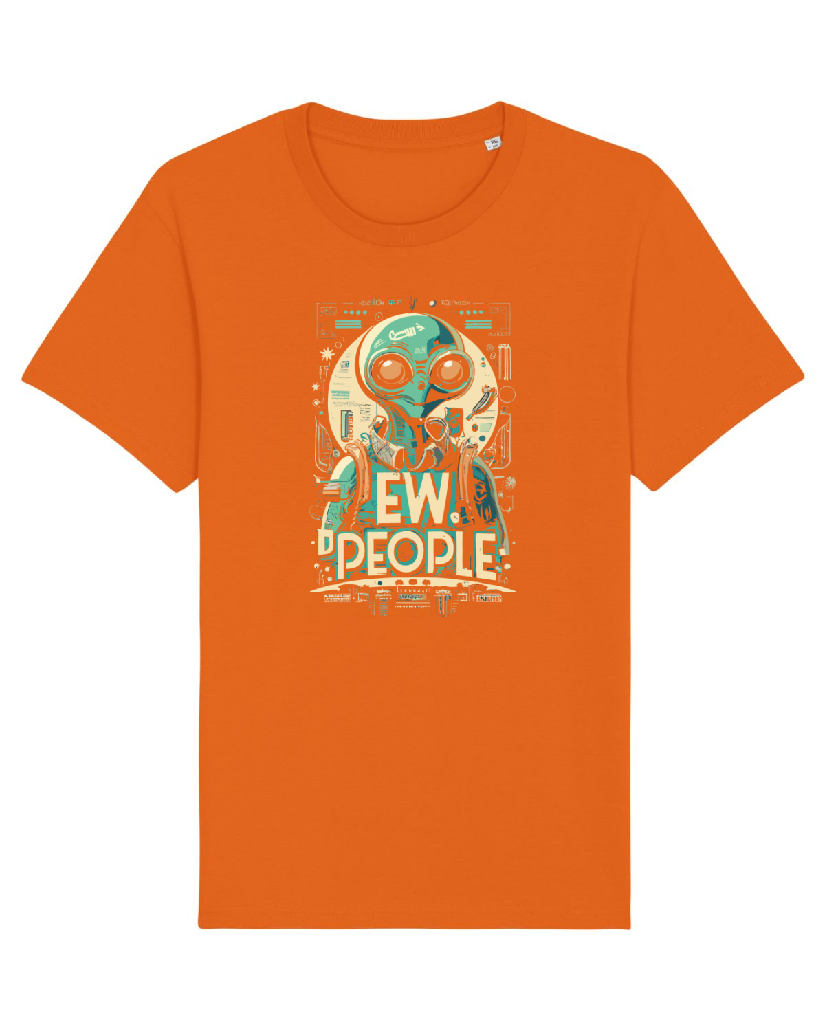 Tricou mânecă scurtă Unisex Rocker Bright Orange