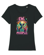 Ew People Graffity Alien Tricou mânecă scurtă guler larg fitted Damă Expresser