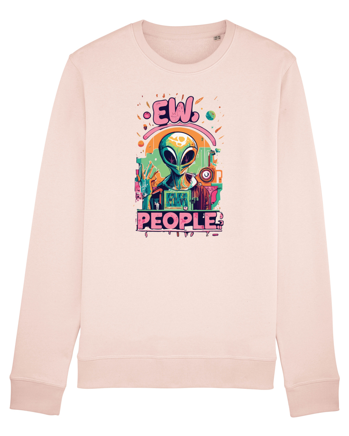 Bluză mânecă lungă Unisex Rise Candy Pink