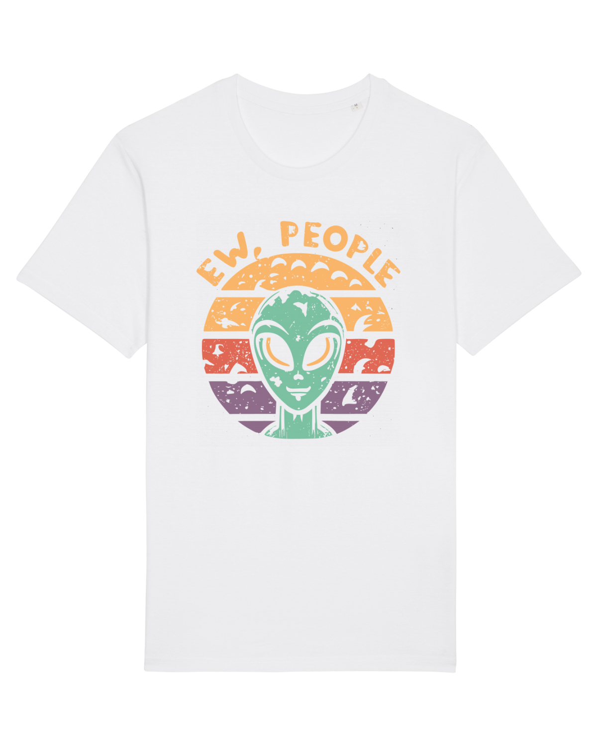 Tricou mânecă scurtă Unisex Rocker White