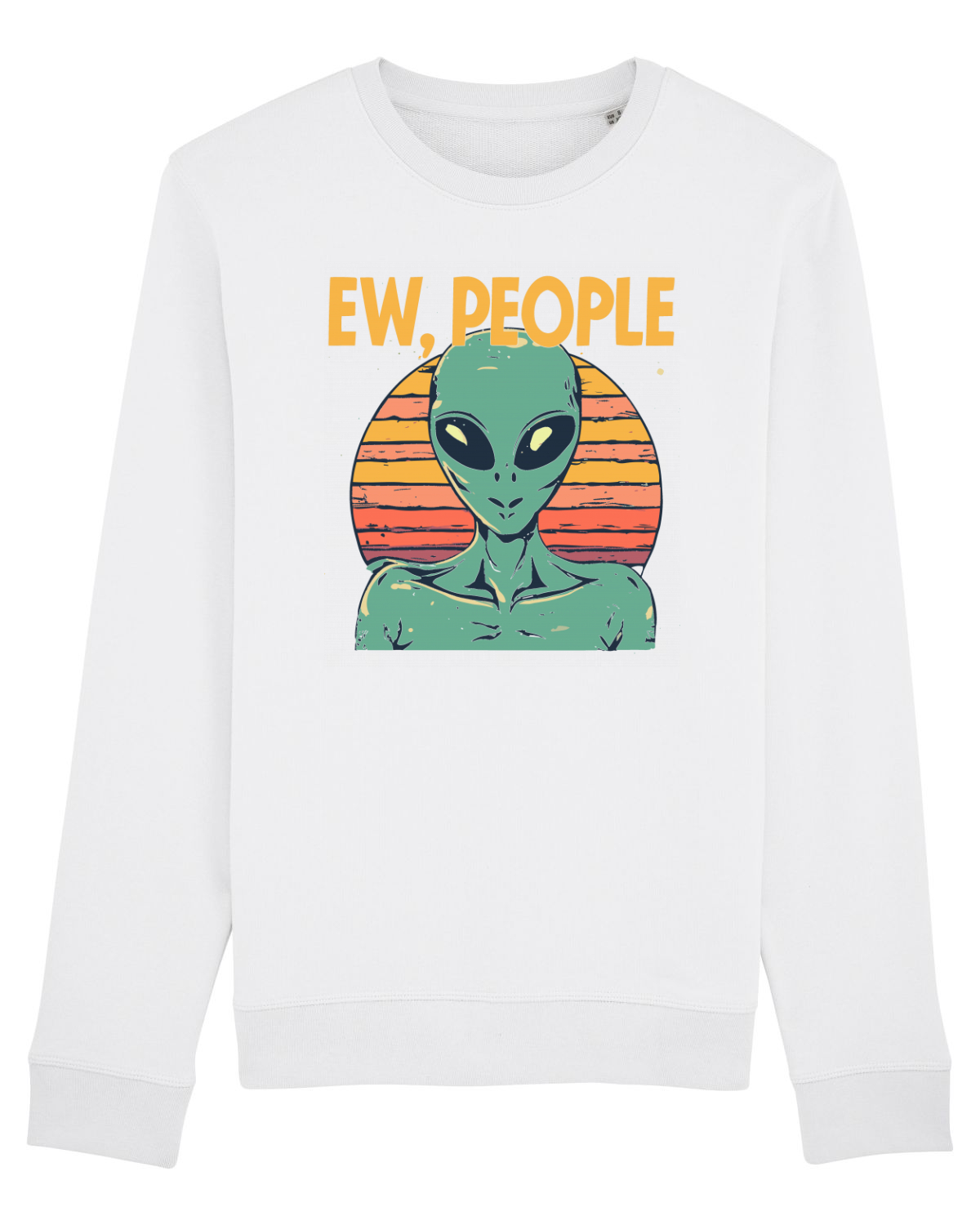Bluză mânecă lungă Unisex Rise White