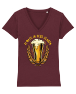 pt iubitorii de bere - Always in beer season Tricou mânecă scurtă guler V Damă Evoker