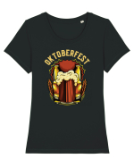 pt iubitorii de bere - Oktoberfest Tricou mânecă scurtă guler larg fitted Damă Expresser