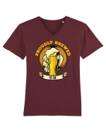 pt iubitorii de bere - Proudly Brewed Tricou mânecă scurtă guler V Bărbat Presenter