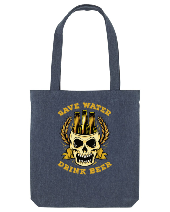 pt iubitorii de bere - Save Water Drink Beer v2 Midnight Blue