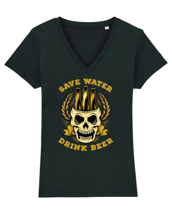 pt iubitorii de bere - Save Water Drink Beer v2 Black