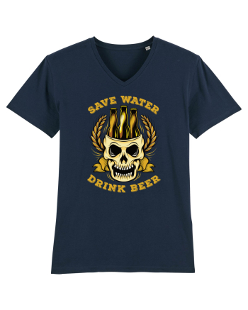 pt iubitorii de bere - Save Water Drink Beer v2 French Navy