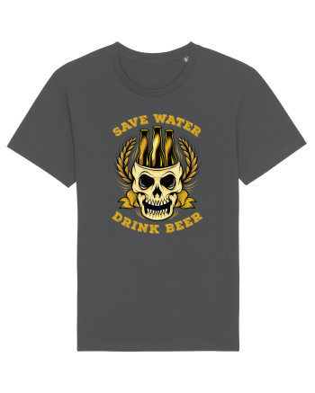 pt iubitorii de bere - Save Water Drink Beer v2 Anthracite