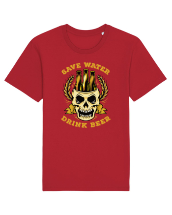 pt iubitorii de bere - Save Water Drink Beer v2 Red