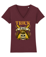pt iubitorii de bere - Trick or Beer Tricou mânecă scurtă guler V Damă Evoker