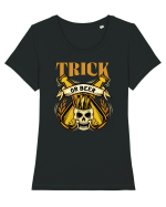 pt iubitorii de bere - Trick or Beer Tricou mânecă scurtă guler larg fitted Damă Expresser