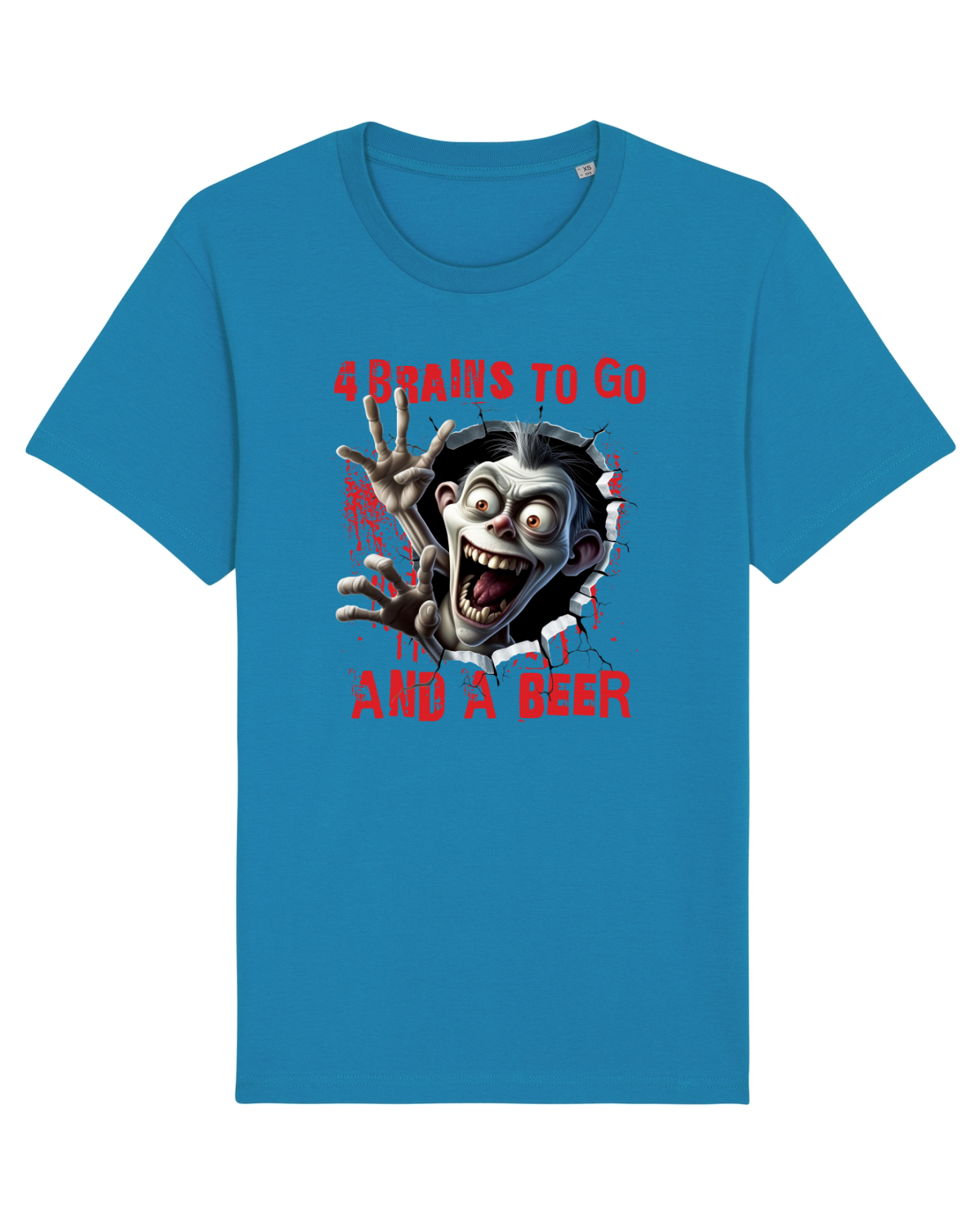 Tricou mânecă scurtă Unisex Rocker Azur