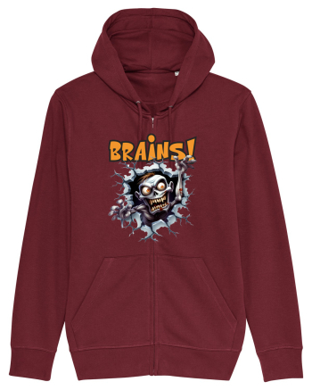 cu desene de Halloween - Brains! Burgundy