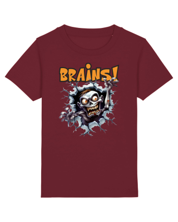 cu desene de Halloween - Brains! Burgundy