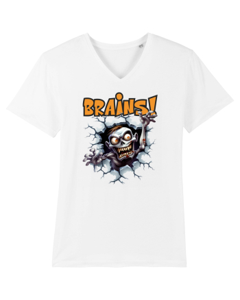 cu desene de Halloween - Brains! White