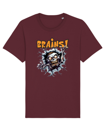 cu desene de Halloween - Brains! Burgundy