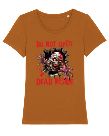 cu desene de Halloween - Do not open - Dead inside Roasted Orange