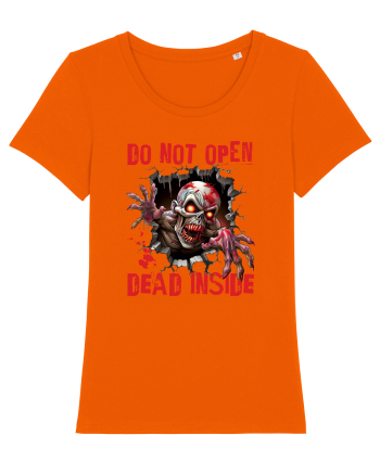 cu desene de Halloween - Do not open - Dead inside Bright Orange