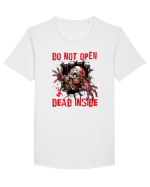 cu desene de Halloween - Do not open - Dead inside Tricou mânecă scurtă guler larg Bărbat Skater