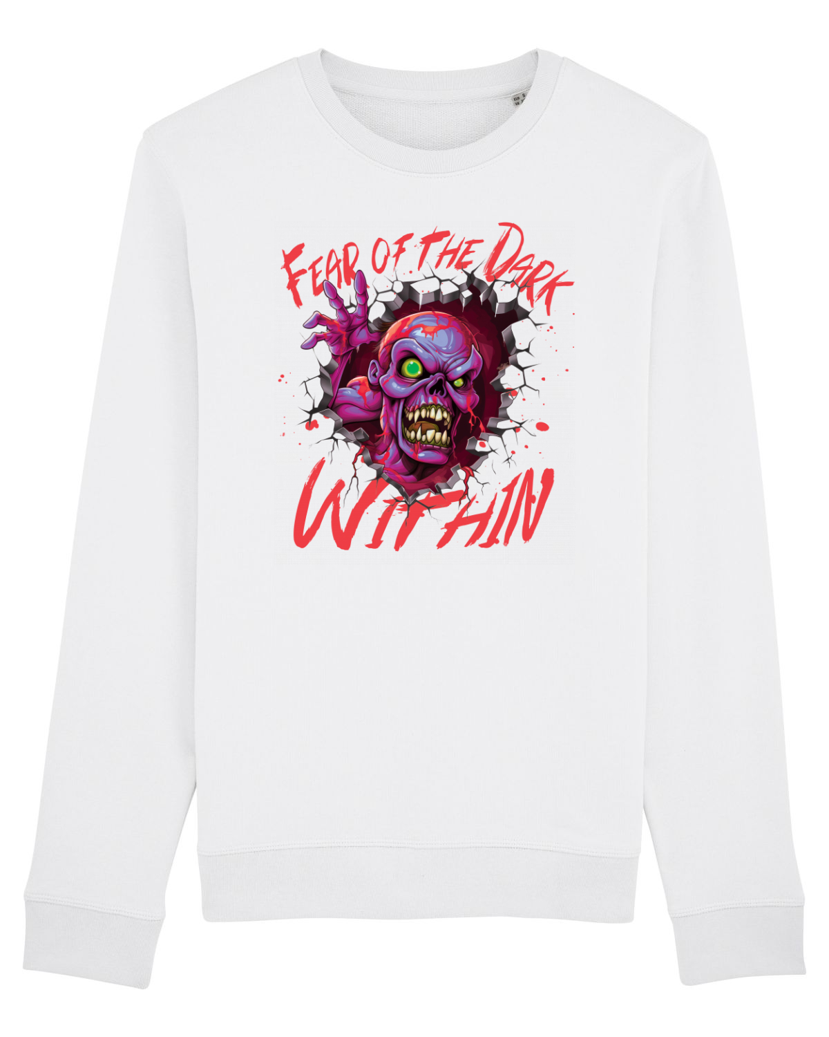 Bluză mânecă lungă Unisex Rise White