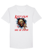 cu desene de Halloween - Keep calm and be eaten Tricou mânecă scurtă guler larg Bărbat Skater