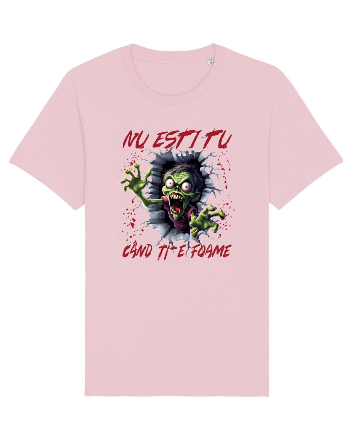 Tricou mânecă scurtă Unisex Rocker Cotton Pink