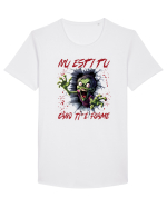 cu desene de Halloween - Nu esti tu cand ti-e foame Tricou mânecă scurtă guler larg Bărbat Skater