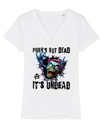 cu desene de Halloween - Punk is not dead - it is undead White