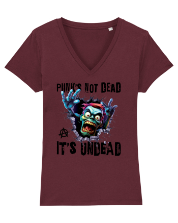 cu desene de Halloween - Punk is not dead - it is undead Burgundy
