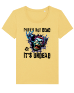 cu desene de Halloween - Punk is not dead - it is undead Tricou mânecă scurtă guler larg fitted Damă Expresser